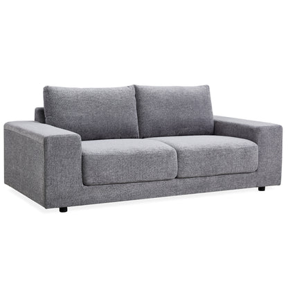 Eliana 3 Seater Sofa Fabric Uplholstered Lounge Couch - Fog - Cosy Abode