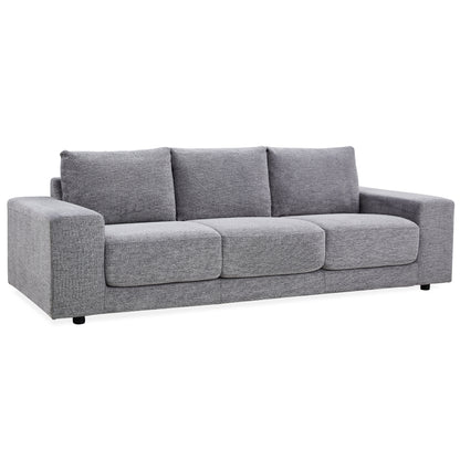 Eliana 4 + 3 Seater Sofa Fabric Uplholstered Lounge Couch - Fog - Cosy Abode