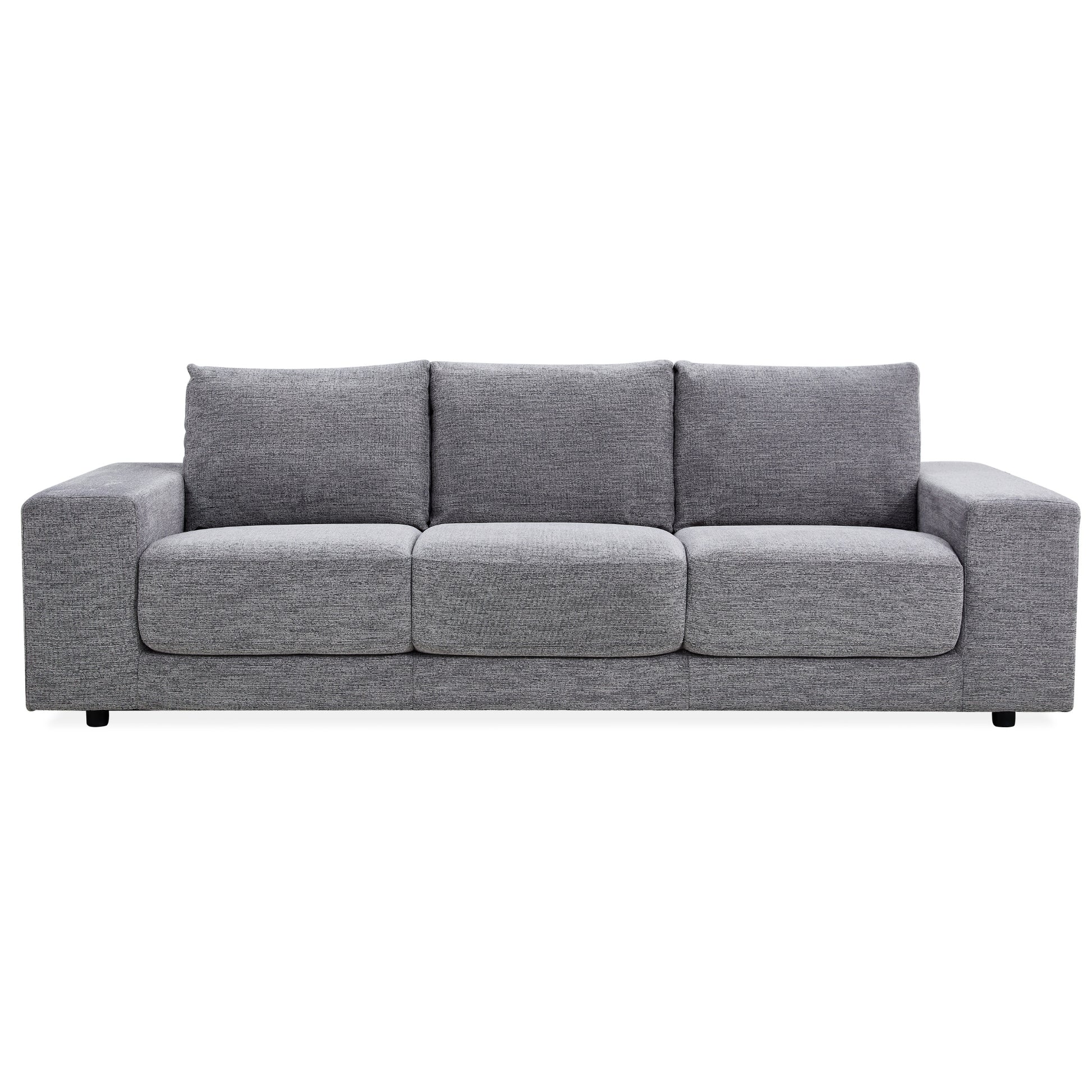 Eliana 4 Seater Sofa Fabric Uplholstered Lounge Couch - Fog - Cosy Abode