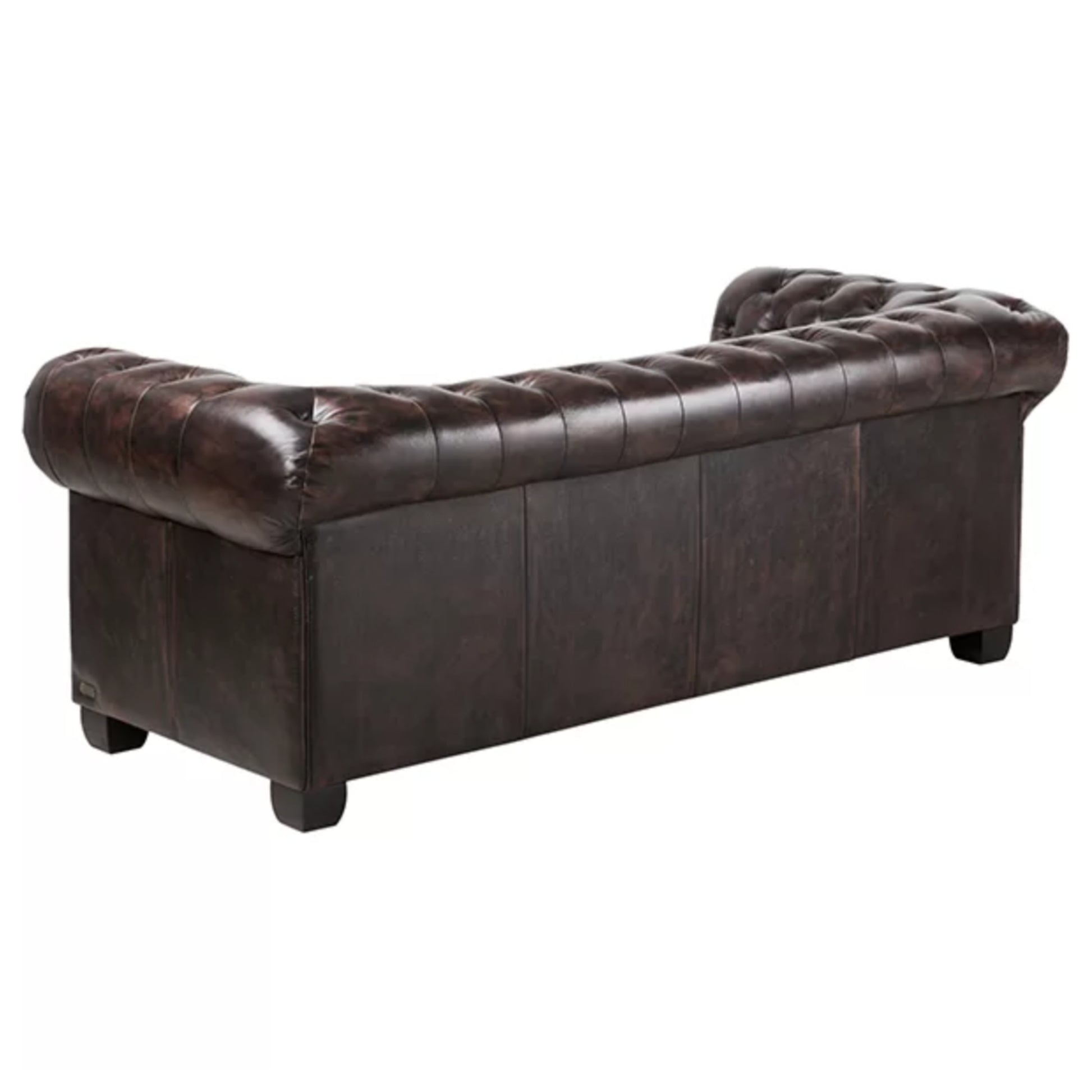 Max Chesterfield 1+2+3 Seater Sofa Set Lounge Genuine Leather Antique Brown - Cosy Abode