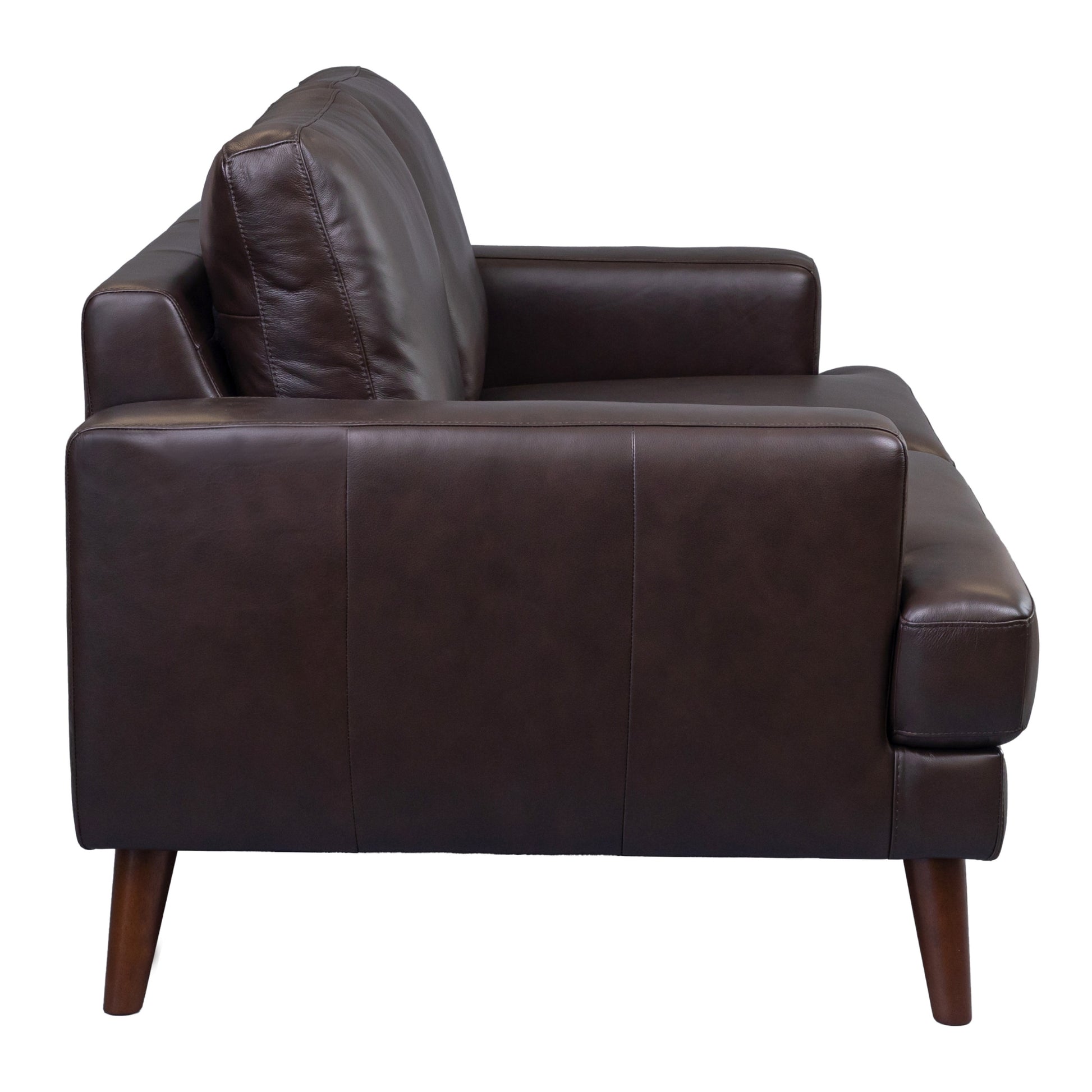 Matilda 2 + 3 Seater Sofa Leather Upholstered Lounge Set - Chocolate - Cosy Abode