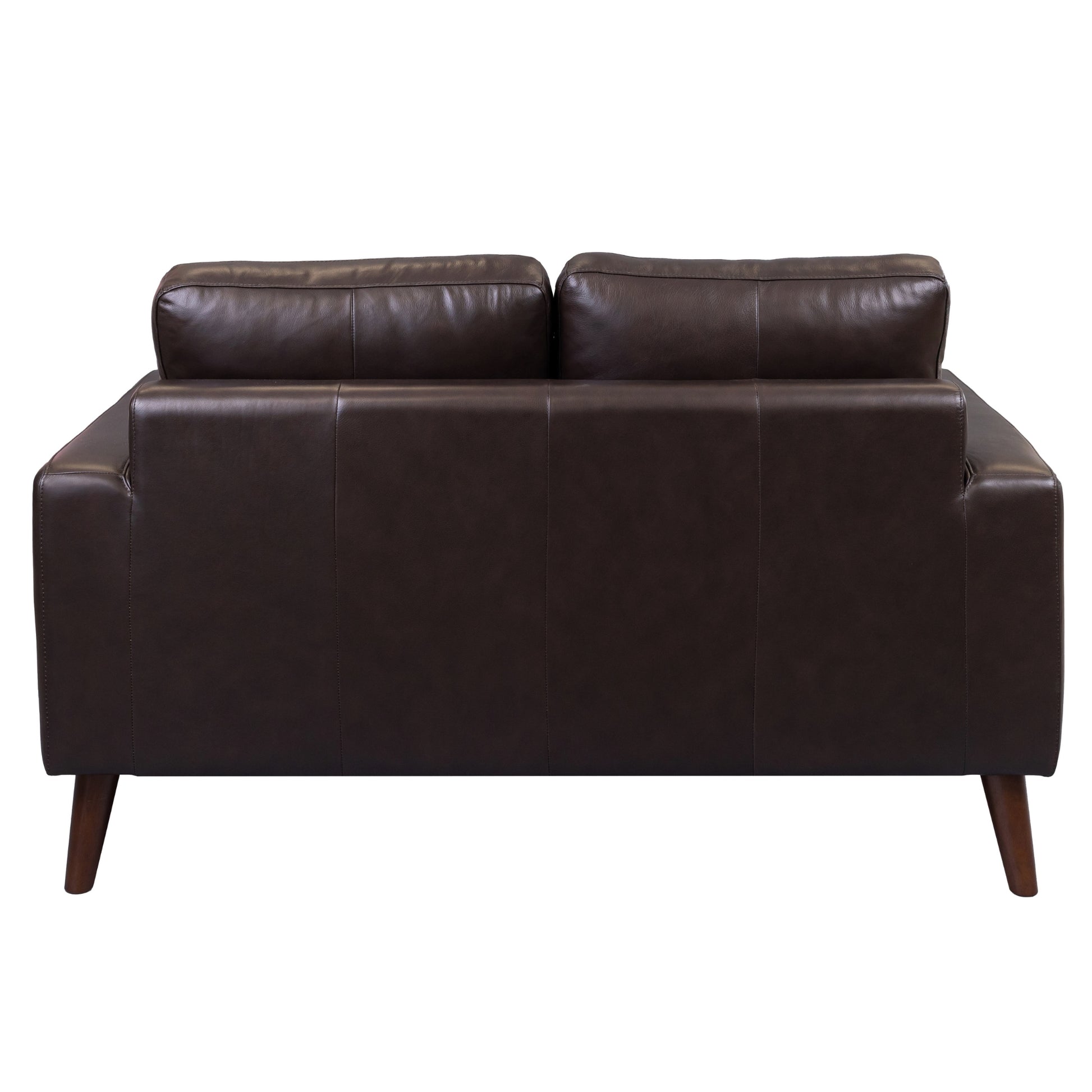 Matilda 2 + 3 Seater Sofa Leather Upholstered Lounge Set - Chocolate - Cosy Abode