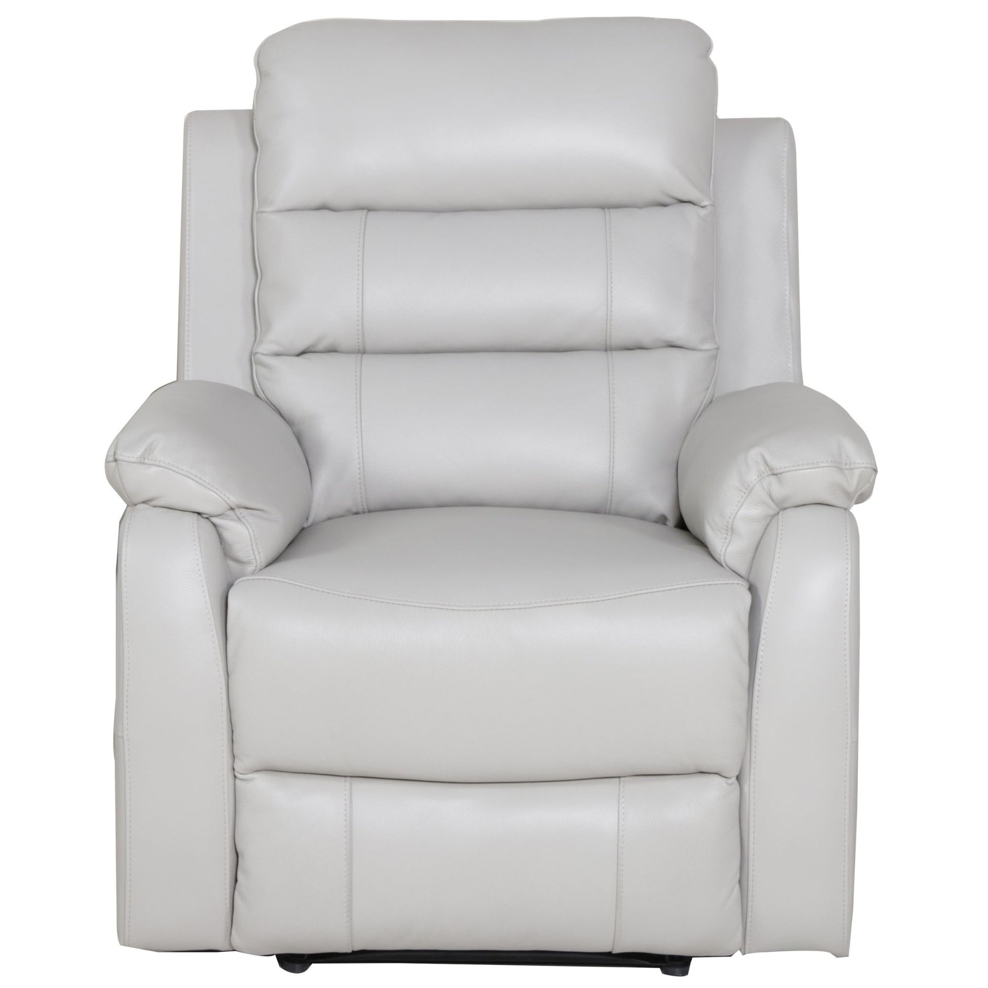 Royal 3pc 5 Seater Leather Electric Recliner Home Theatre Sofa Lounge Set Grey - Cosy Abode