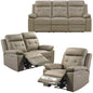 Kingsman 3+2+1 Seater Electric Recliner Sofa Genuine Leather Home Theater Lounge - Cosy Abode