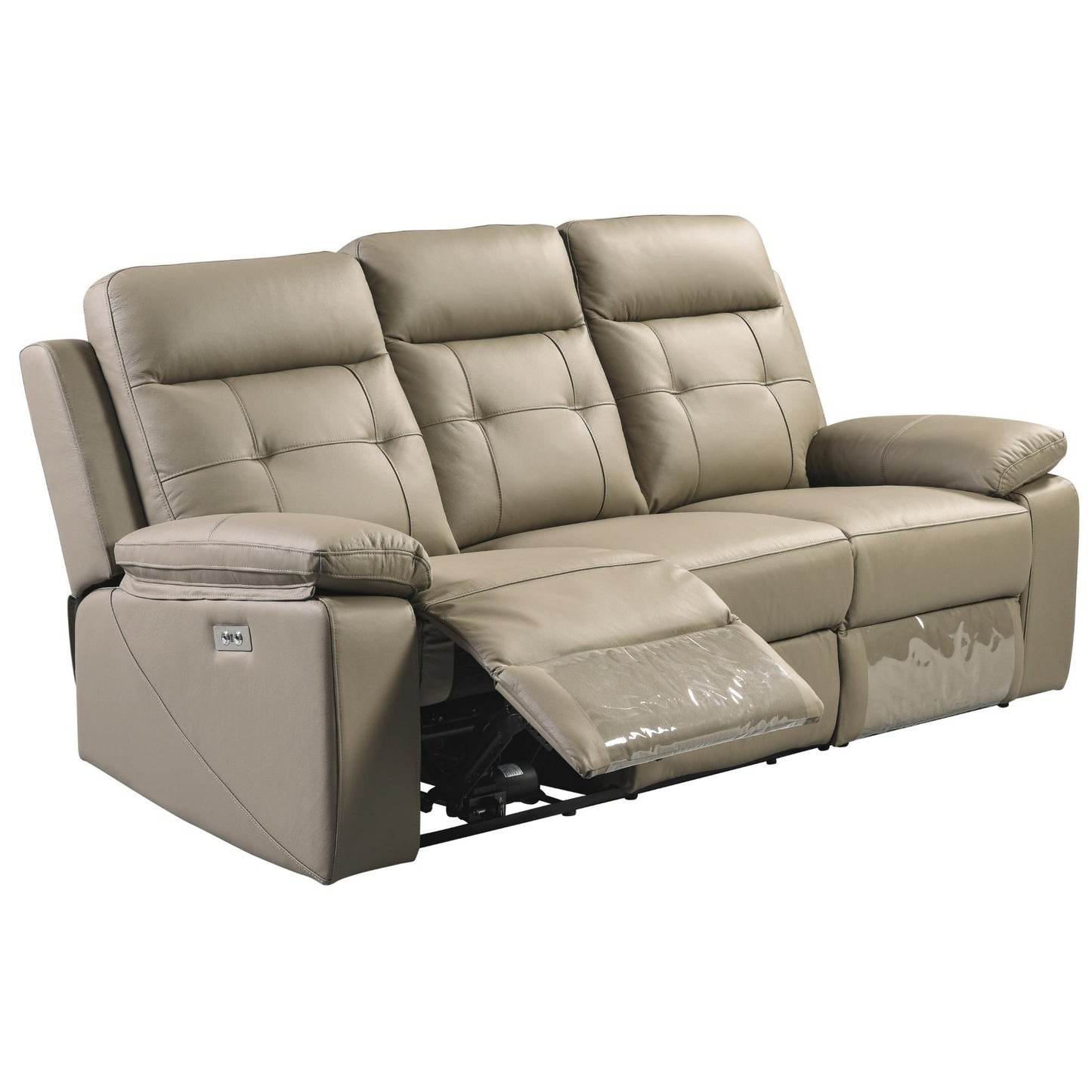 Kingsman 3+2+1 Seater Electric Recliner Sofa Genuine Leather Home Theater Lounge - Cosy Abode