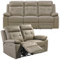 Kingsman 3 + 2 Seater Electric Recliner Sofa Genuine Leather Home Theater Lounge - Cosy Abode