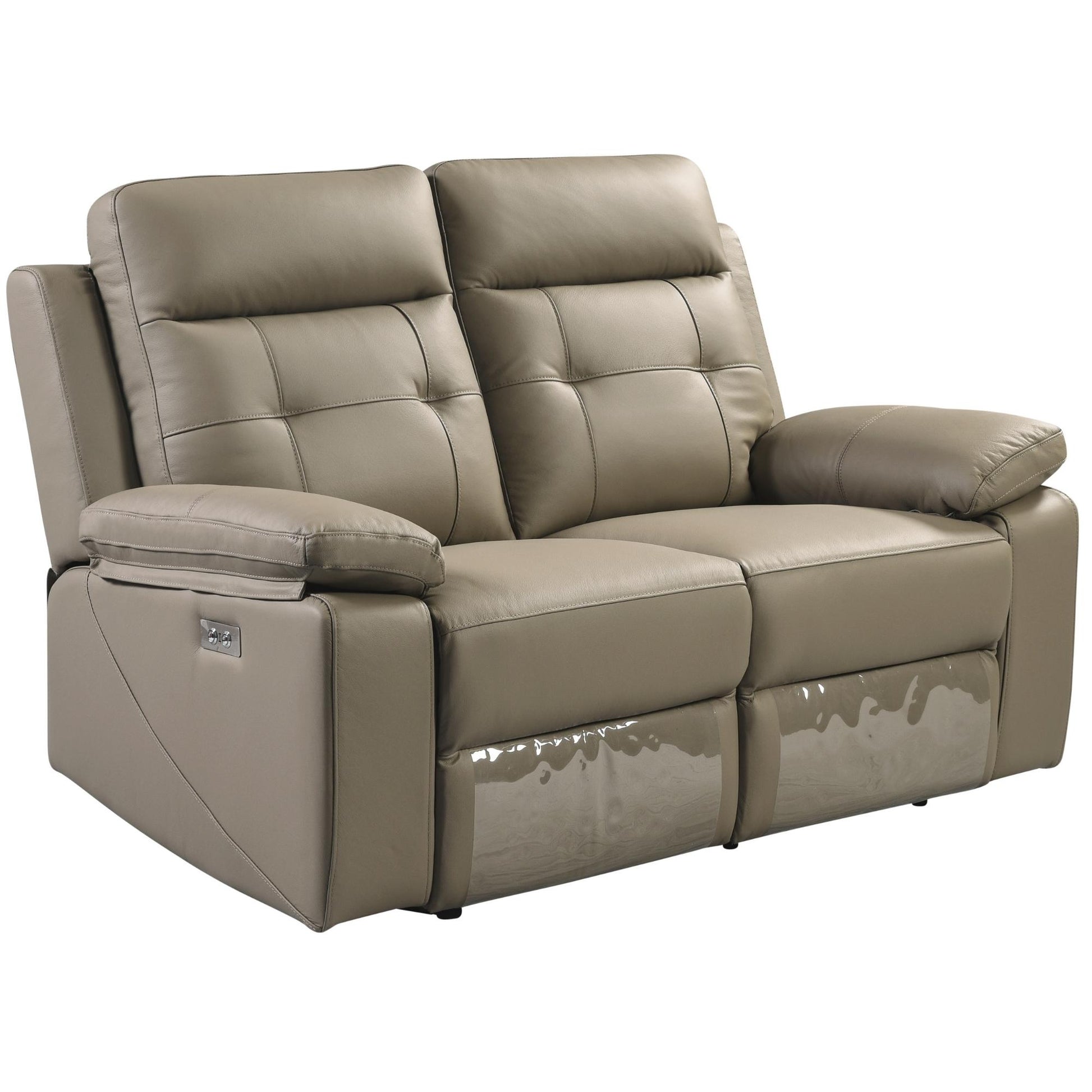 Kingsman 3 + 2 Seater Electric Recliner Sofa Genuine Leather Home Theater Lounge - Cosy Abode