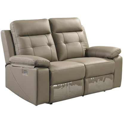 Kingsman 3 + 2 Seater Electric Recliner Sofa Genuine Leather Home Theater Lounge - Cosy Abode