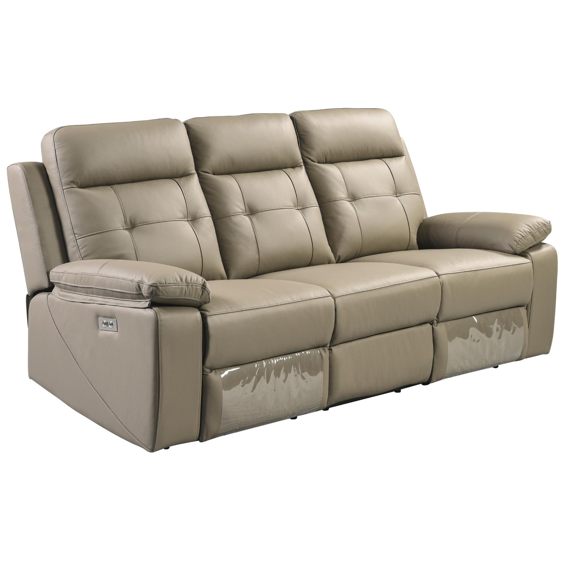 Kingsman 3 + 1 Seater Electric Recliner Sofa Genuine Leather Home Theater Lounge - Cosy Abode