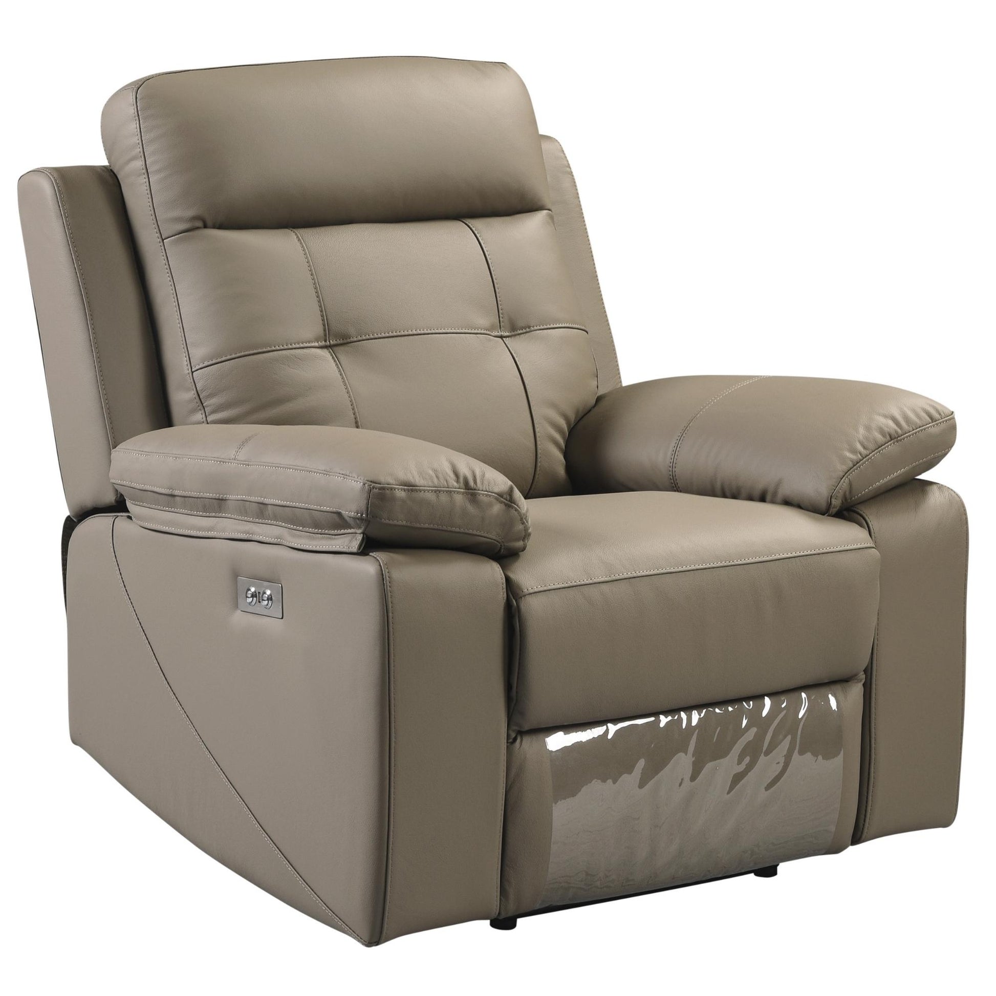 Kingsman 3 + 1 Seater Electric Recliner Sofa Genuine Leather Home Theater Lounge - Cosy Abode