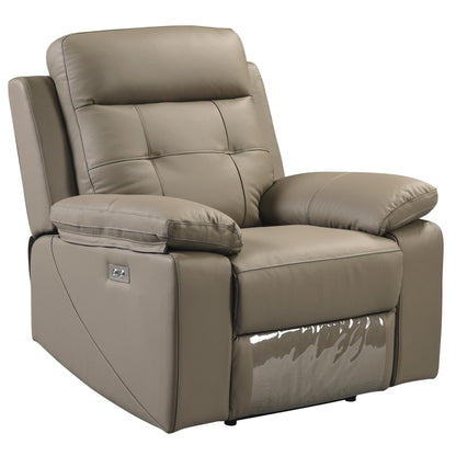 Kingsman 2 + 1 Seater Electric Recliner Sofa Genuine Leather Home Theater Lounge - Cosy Abode