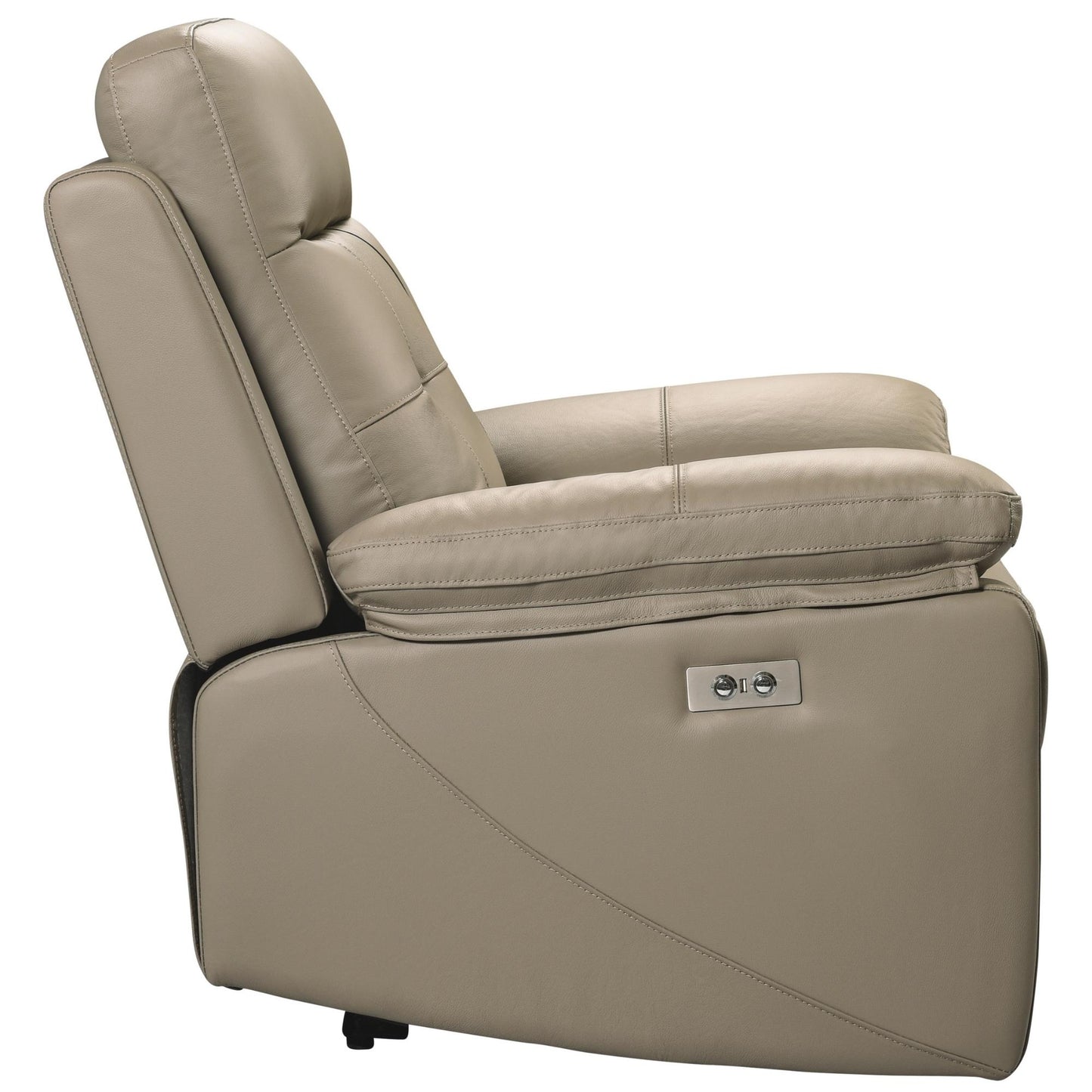 Kingsman 2 + 1 Seater Electric Recliner Sofa Genuine Leather Home Theater Lounge - Cosy Abode