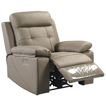 Kingsman 1 + 1 Seater Electric Recliner Sofa Genuine Leather Home Theater Lounge - Cosy Abode