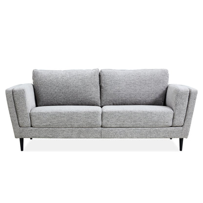 Skylar 3 + 2 Seater Sofa Fabric Uplholstered Lounge Couch - Pepper - Cosy Abode