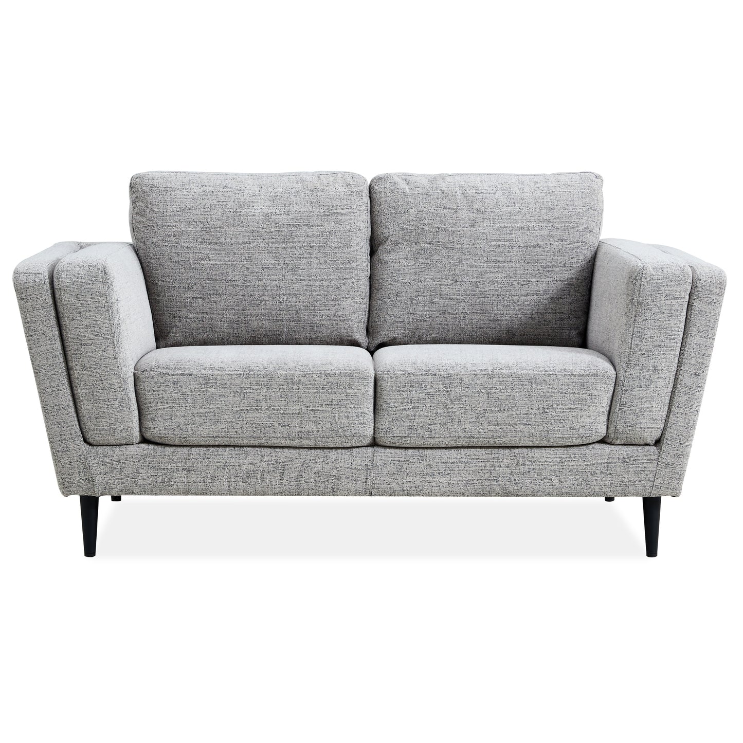 Skylar 3 + 2 Seater Sofa Fabric Uplholstered Lounge Couch - Pepper - Cosy Abode