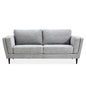 Skylar 3 Seater Sofa Fabric Uplholstered Lounge Couch - Pepper - Cosy Abode