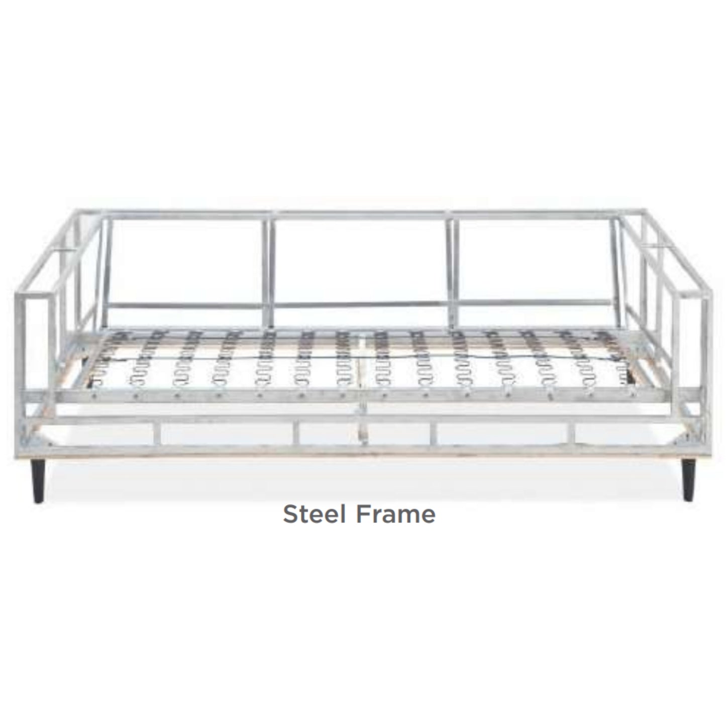 Skylar 3 Seater Sofa Fabric Uplholstered Lounge Couch - Pepper - Cosy Abode