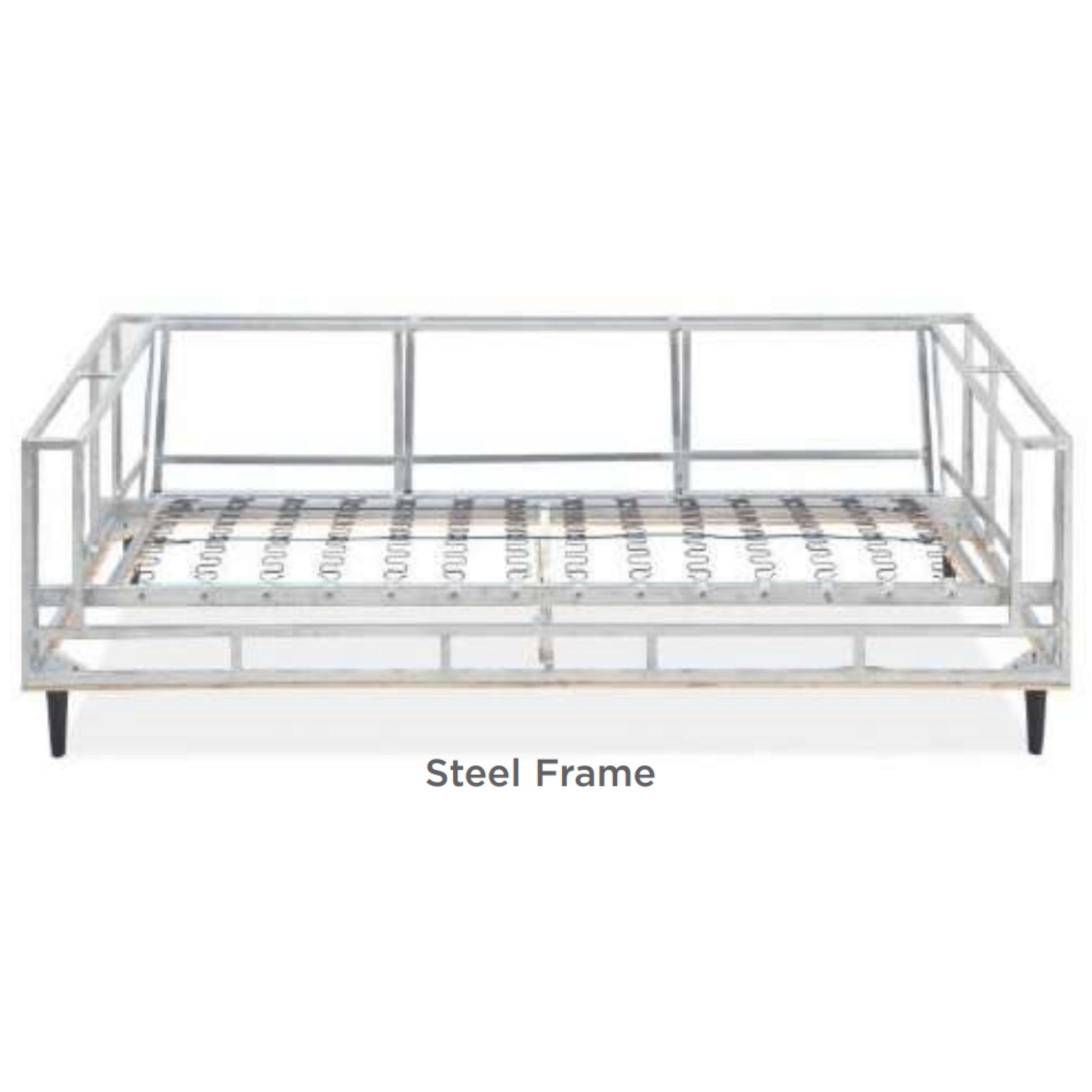 Skylar 3 Seater Sofa Fabric Uplholstered Lounge Couch - Pepper - Cosy Abode