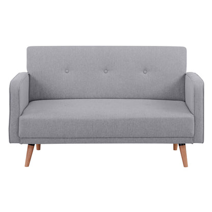 Picasso 2 Seater Fabric Sofa Lounge Couch Grey - Cosy Abode