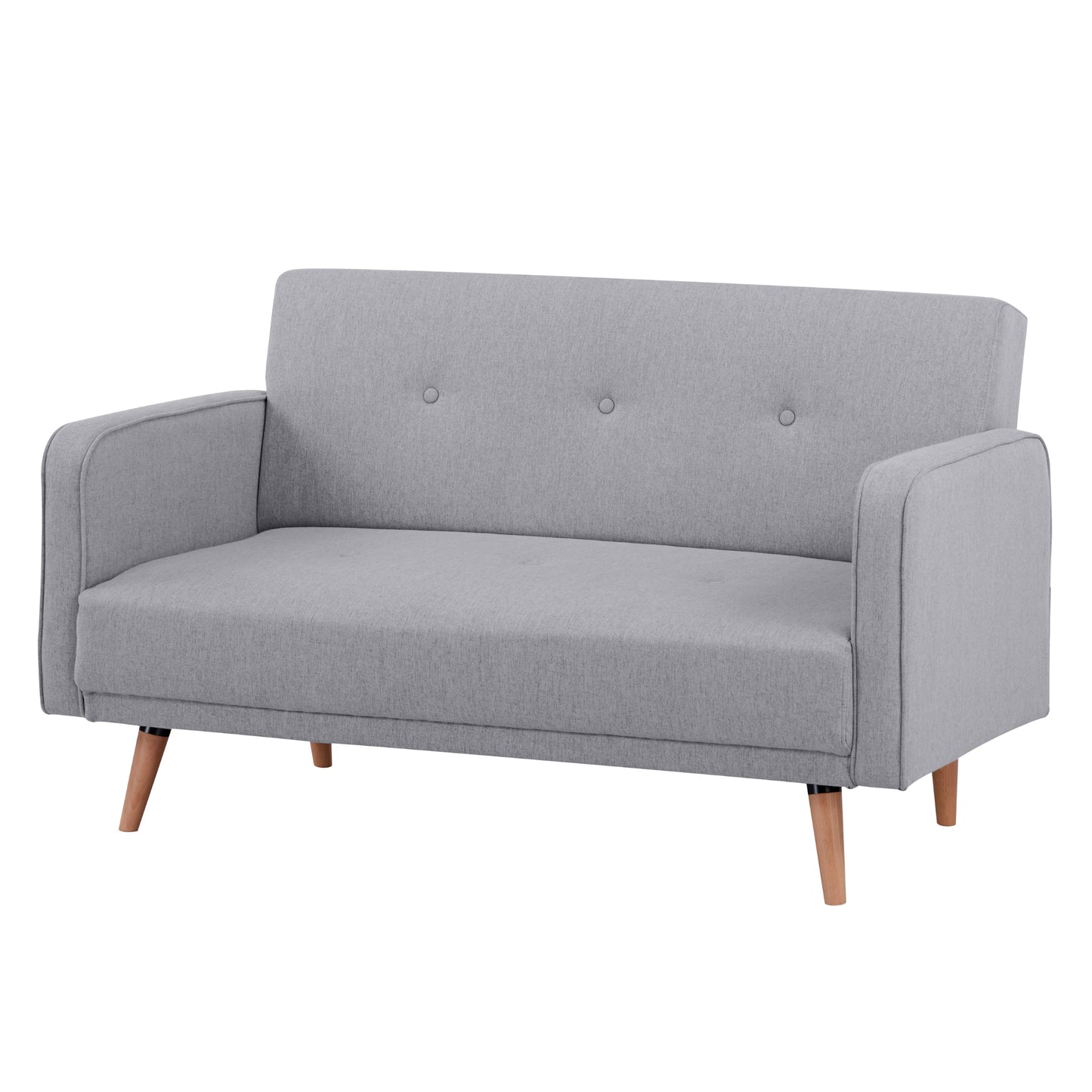 Picasso 2 Seater Fabric Sofa Lounge Couch Grey - Cosy Abode