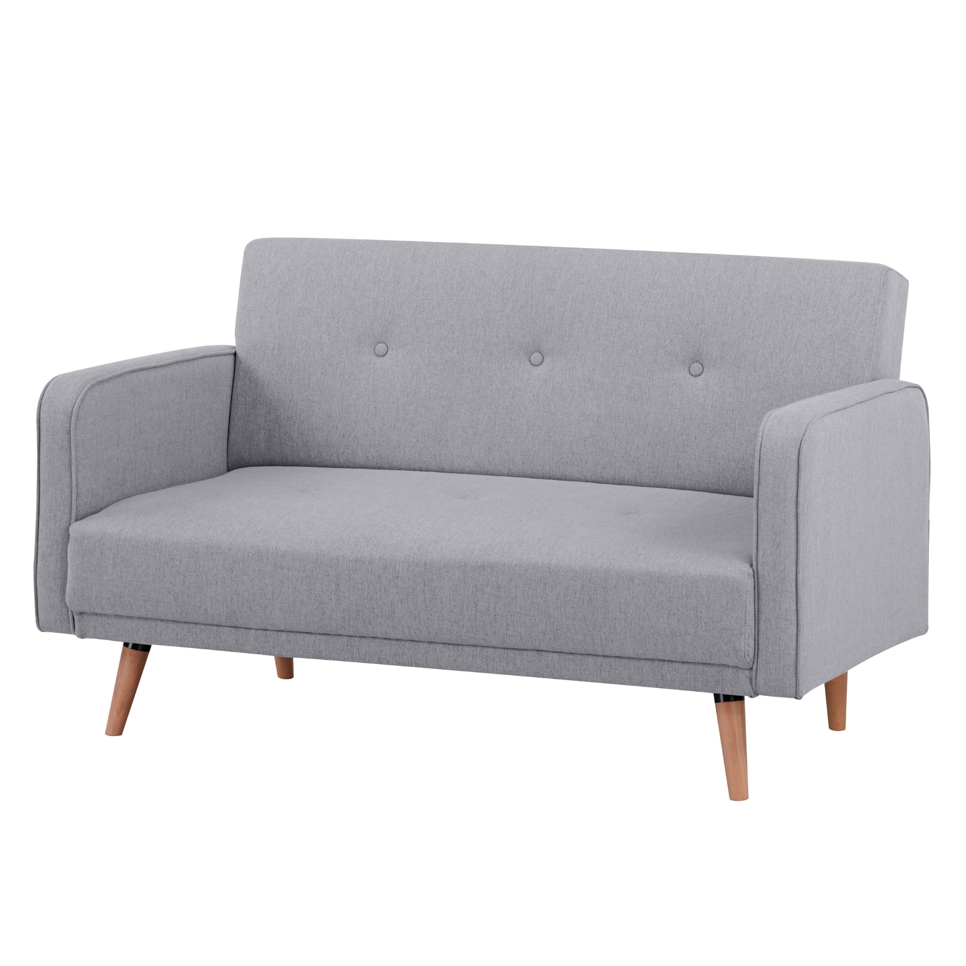 Picasso 2 Seater Fabric Sofa Lounge Couch Grey - Cosy Abode
