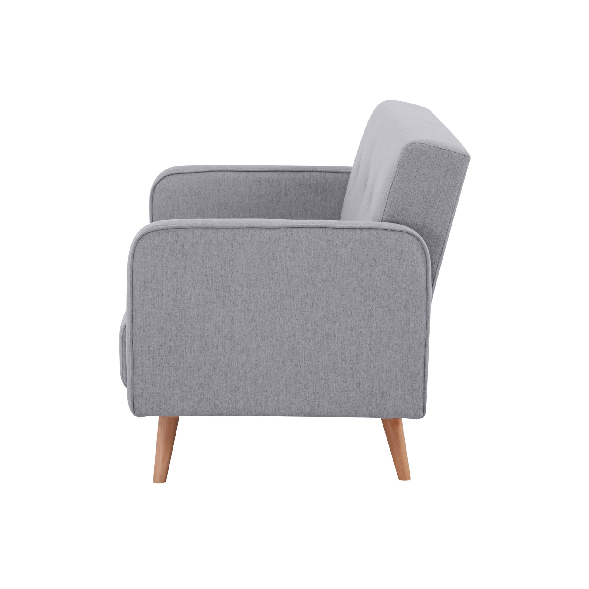 Picasso 2 Seater Fabric Sofa Lounge Couch Grey - Cosy Abode