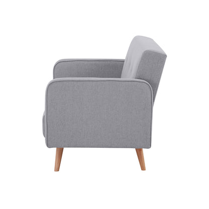 Picasso 2 Seater Fabric Sofa Lounge Couch Grey - Cosy Abode