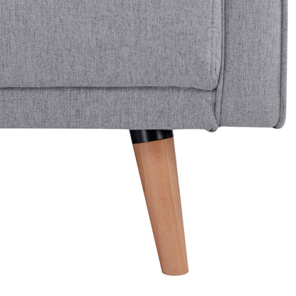 Picasso 2 Seater Fabric Sofa Lounge Couch Grey - Cosy Abode