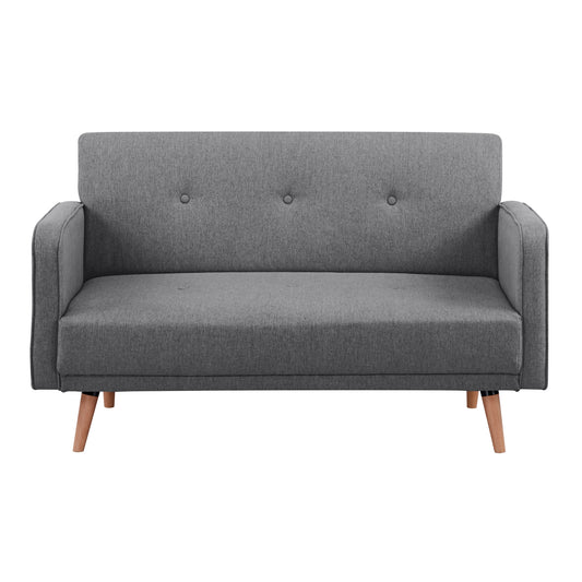 Picasso 2 Seater Fabric Sofa Lounge Couch Dark Grey - Cosy Abode