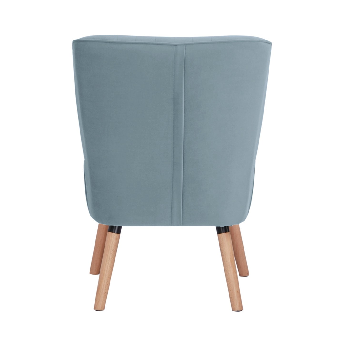 Drew Set of 2 Sofa Accent Chair Fabric Uplholstered Lounge Couch - Light Blue - Cosy Abode