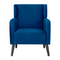 Bianca Accent Sofa Arm Chair Fabric Uplholstered Lounge Couch - Dark Blue - Cosy Abode
