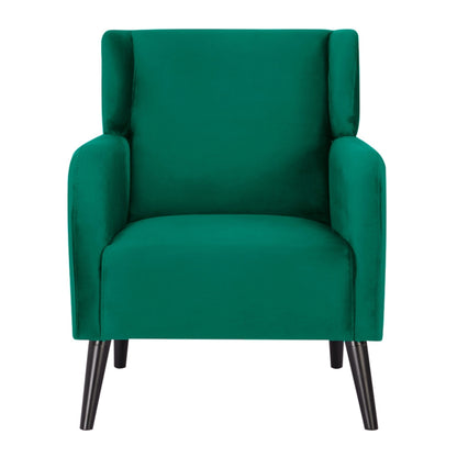 Bianca Set of 2 Accent Sofa Arm Chair Fabric Uplholstered Lounge - Green - Cosy Abode