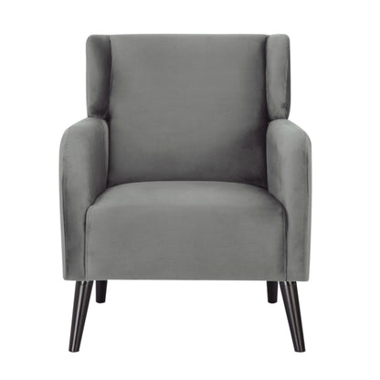 Bianca Accent Sofa Arm Chair Fabric Uplholstered Lounge Couch - Mid Grey - Cosy Abode