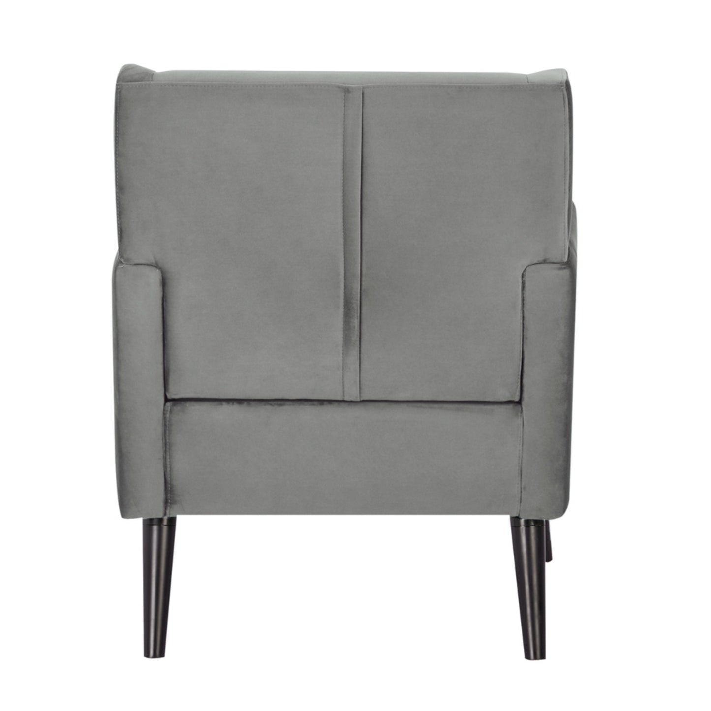 Bianca Accent Sofa Arm Chair Fabric Uplholstered Lounge Couch - Mid Grey - Cosy Abode