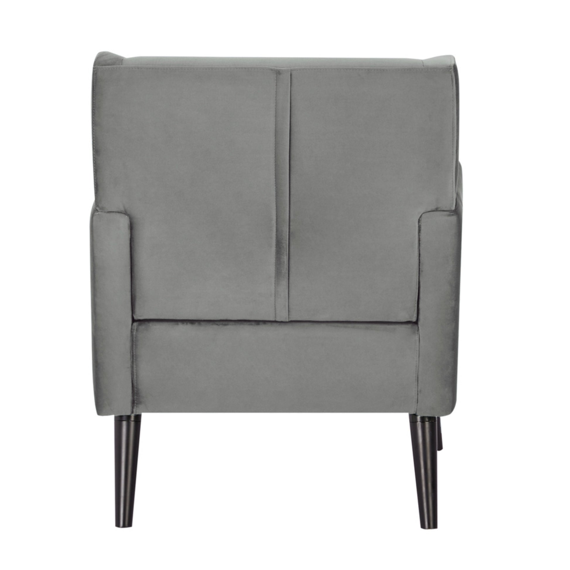 Bianca Accent Sofa Arm Chair Fabric Uplholstered Lounge Couch - Mid Grey - Cosy Abode