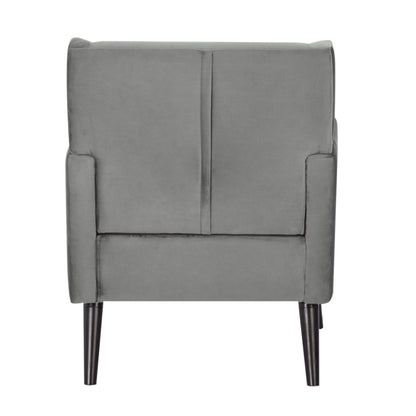 Bianca Accent Sofa Arm Chair Fabric Uplholstered Lounge Couch - Mid Grey - Cosy Abode