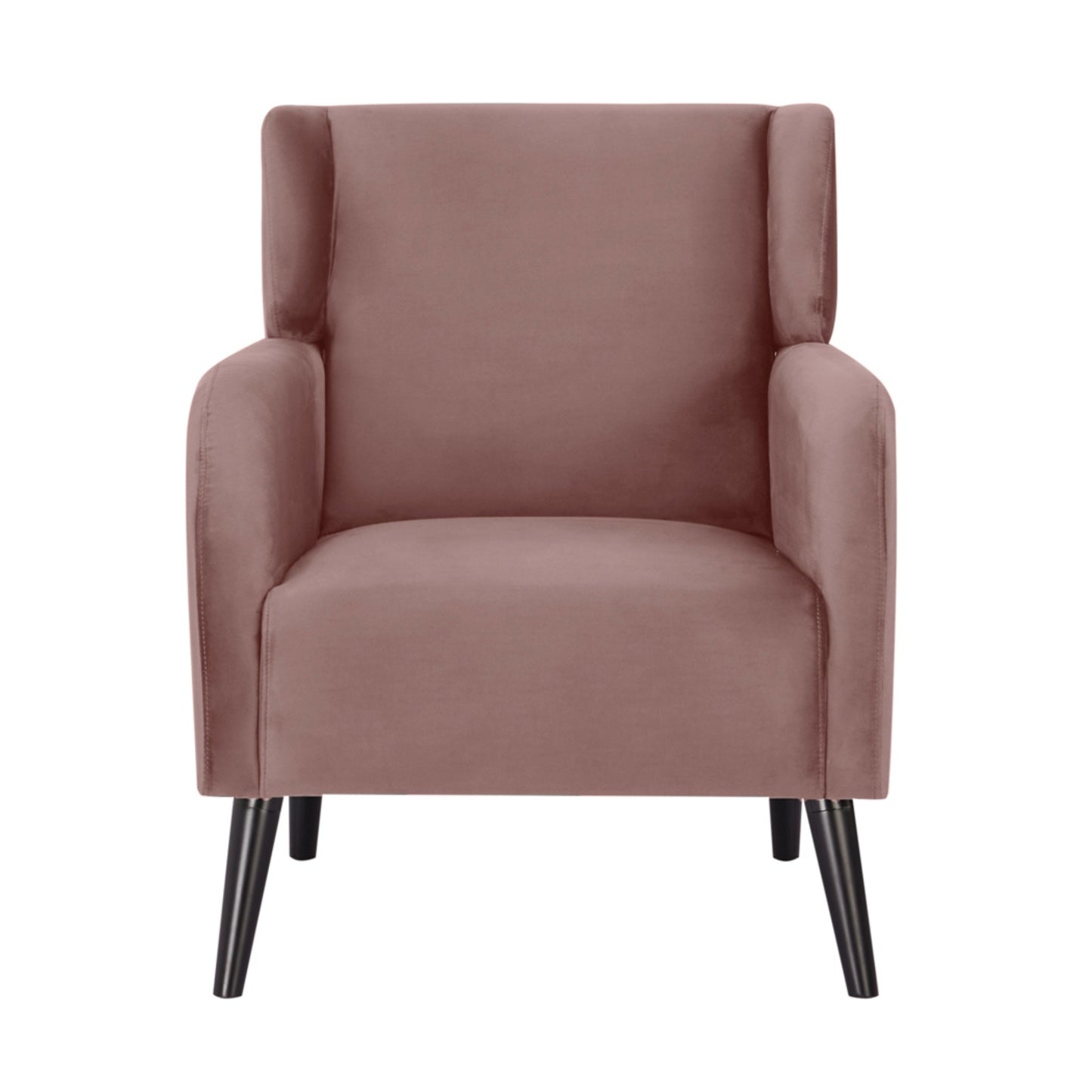 Bianca Set of 2 Accent Sofa Arm Chair Fabric Uplholstered Lounge - Pink - Cosy Abode