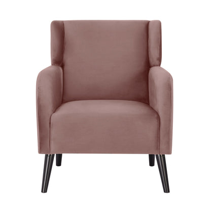 Bianca Set of 2 Accent Sofa Arm Chair Fabric Uplholstered Lounge - Pink - Cosy Abode