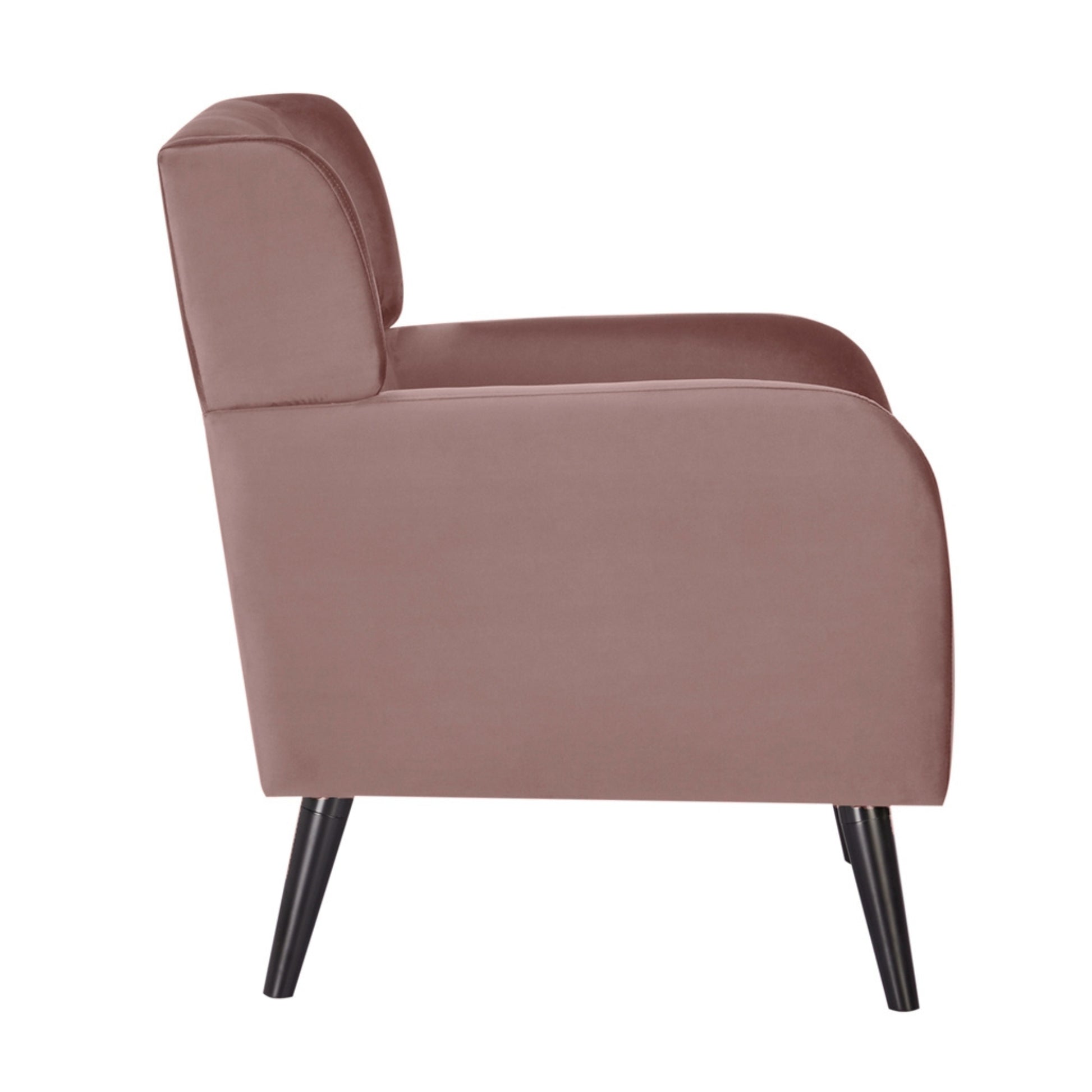 Bianca Set of 2 Accent Sofa Arm Chair Fabric Uplholstered Lounge - Pink - Cosy Abode
