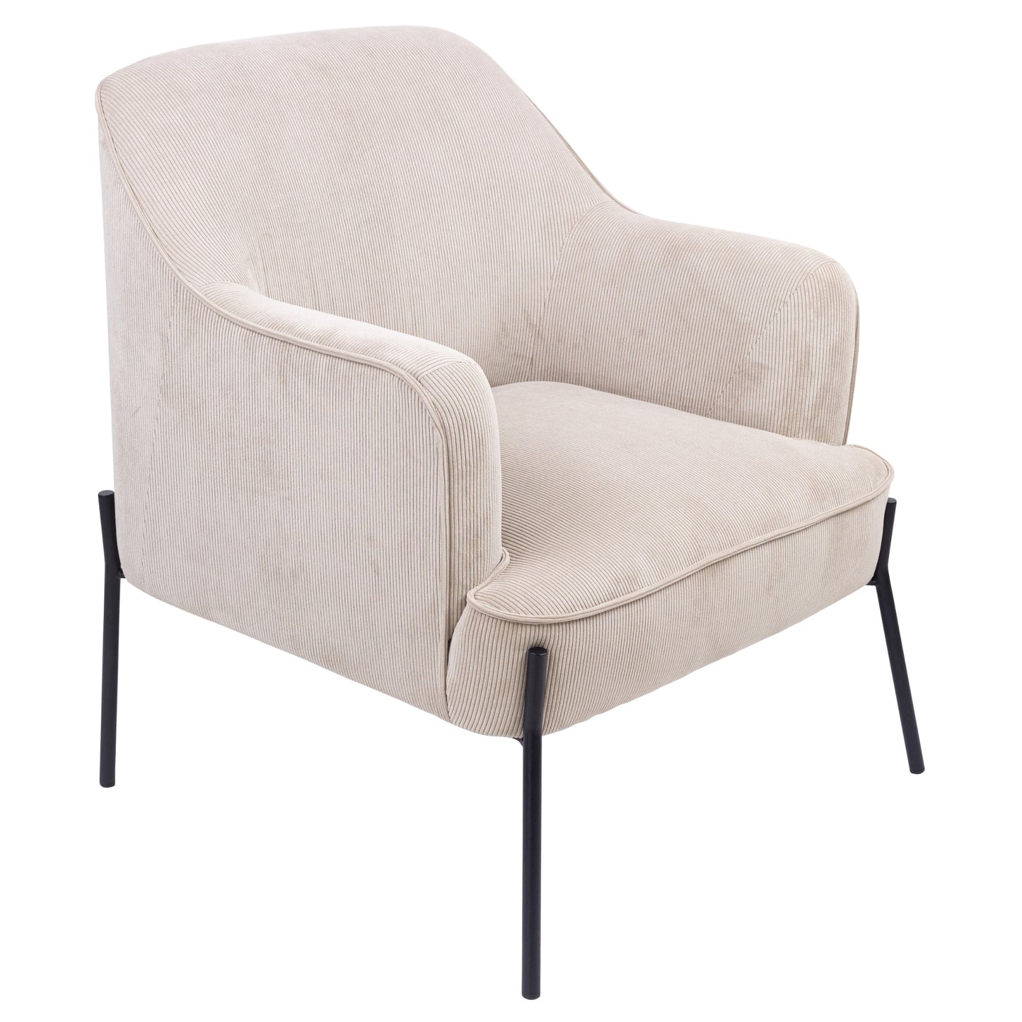 Leah Fabric Armchair Occasional Accent Arm Chair Silver - Cosy Abode