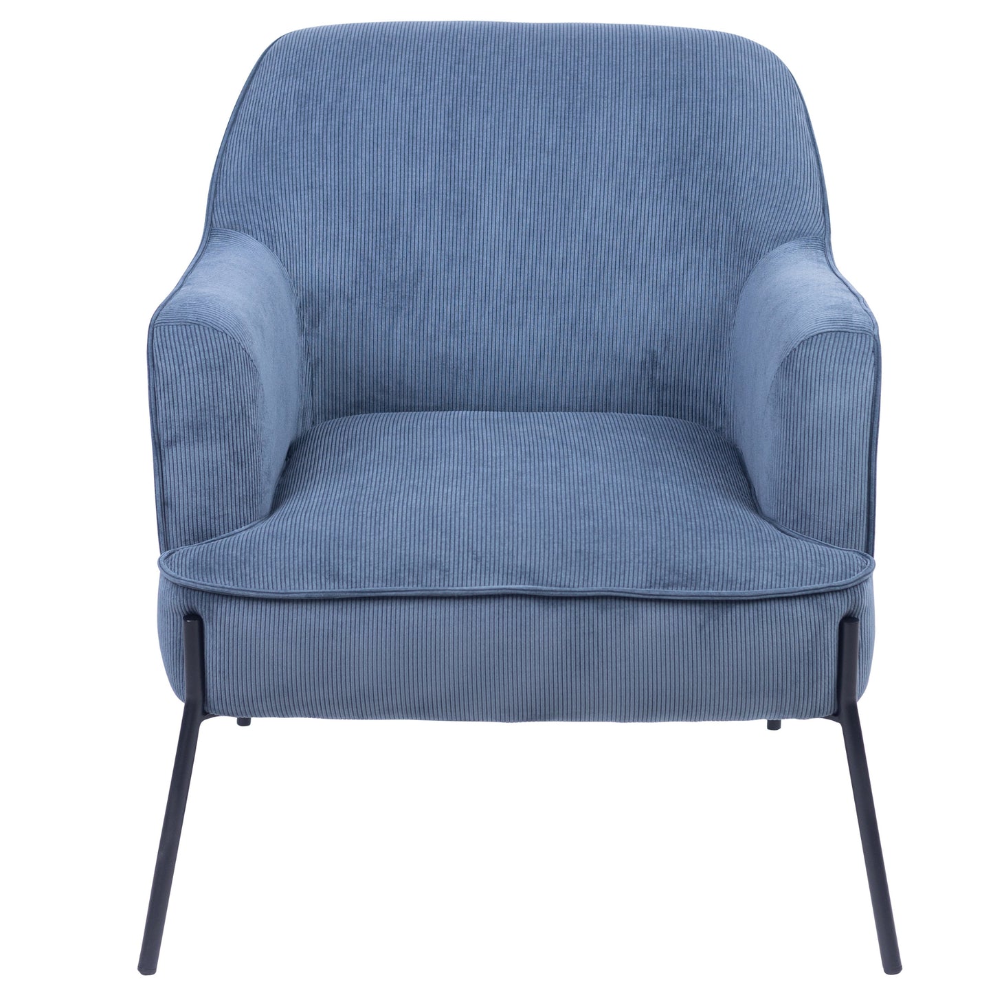 Leah Fabric Armchair Occasional Accent Arm Chair Blue - Cosy Abode