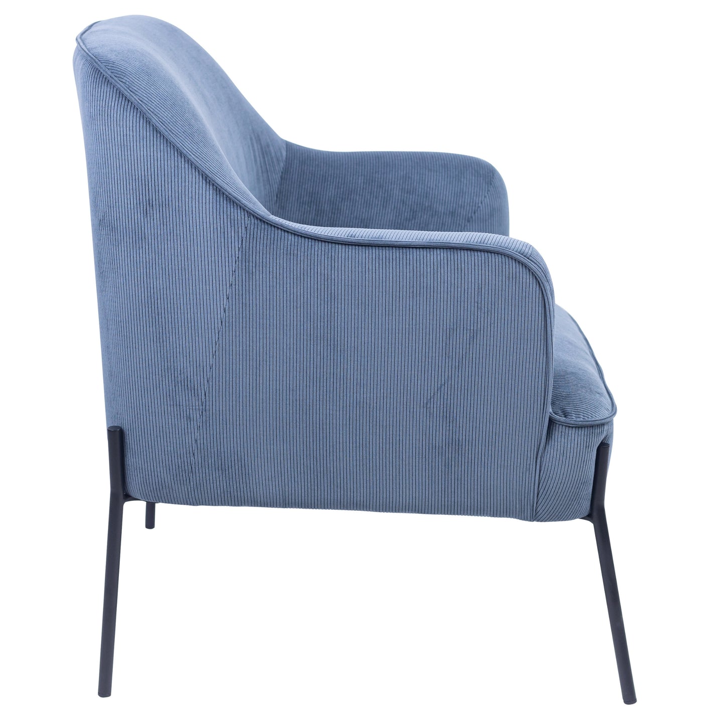Leah Fabric Armchair Occasional Accent Arm Chair Blue - Cosy Abode
