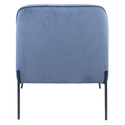 Leah Fabric Armchair Occasional Accent Arm Chair Blue - Cosy Abode