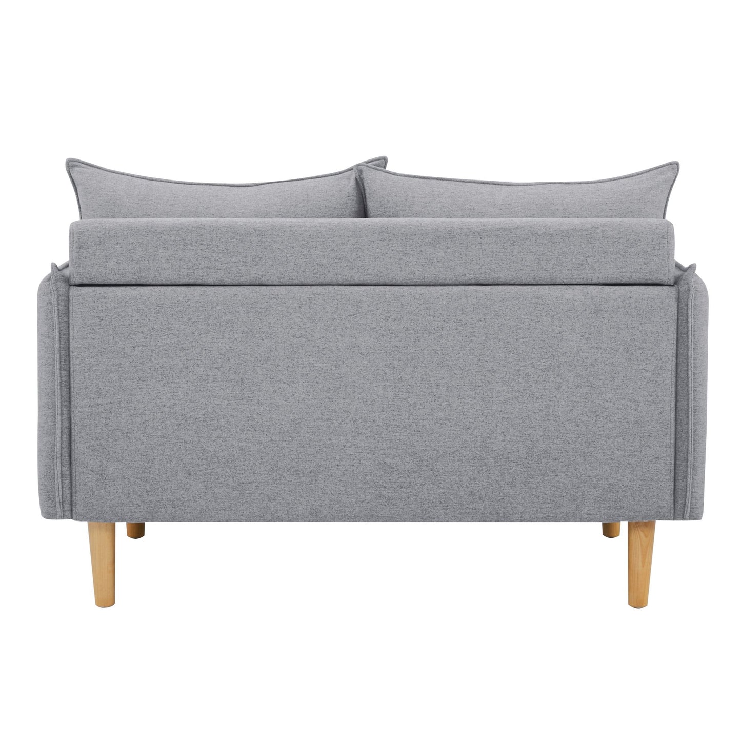 Sinatra 2 Seater Fabric Sofa Lounge Couch Grey - Cosy Abode
