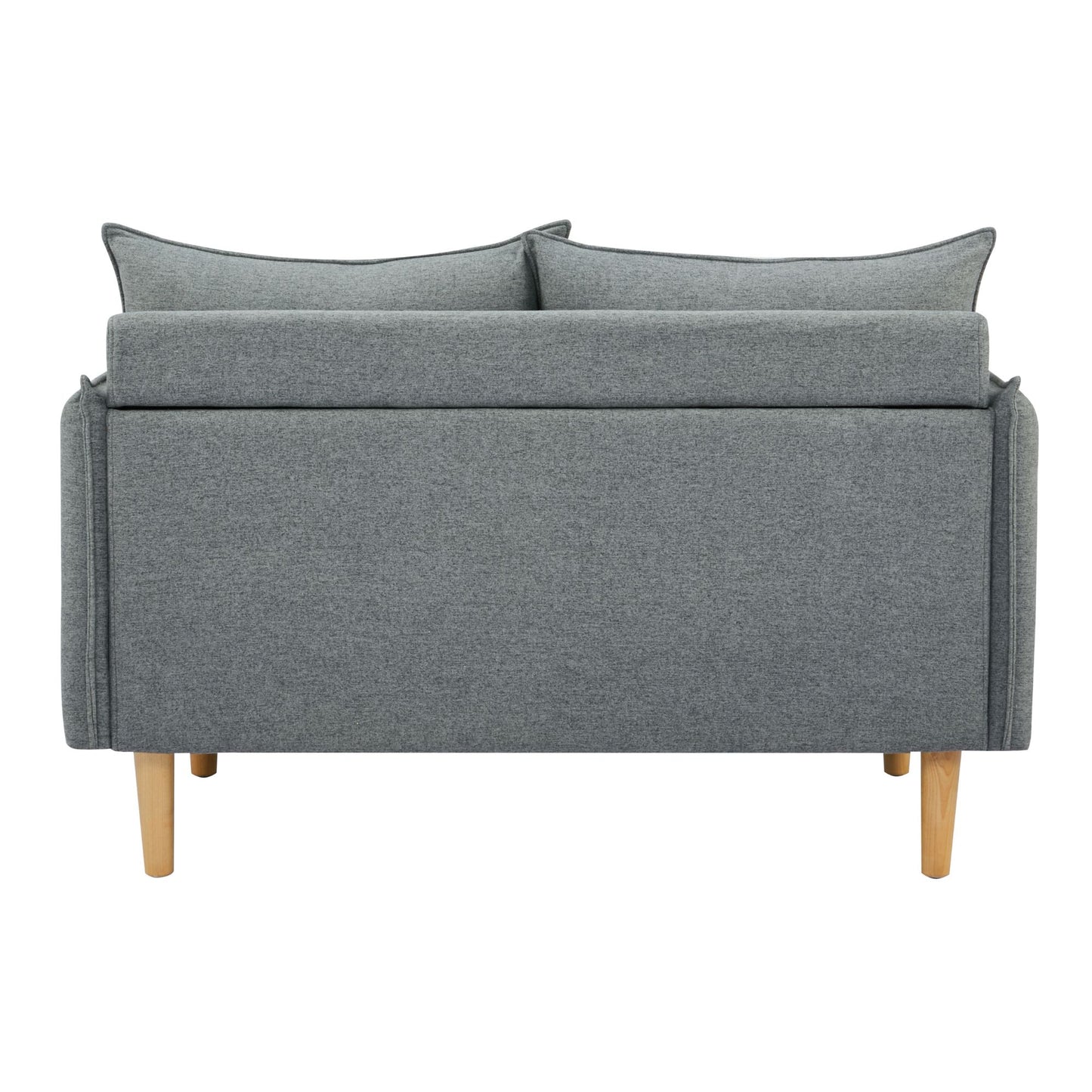 Sinatra 2 Seater Fabric Sofa Lounge Couch Dark Grey - Cosy Abode