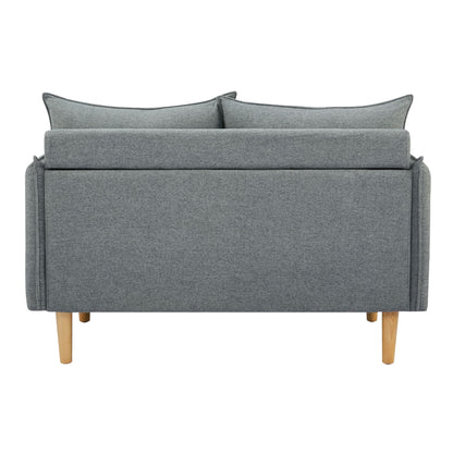 Sinatra 2 Seater Fabric Sofa Lounge Couch Dark Grey - Cosy Abode