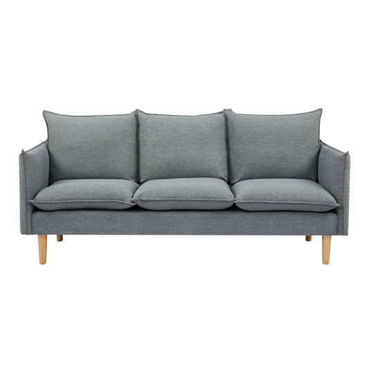 Sinatra 3 Seater Fabric Sofa Lounge Couch Dark Grey - Cosy Abode