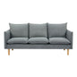 Sinatra 3 Seater Fabric Sofa Lounge Couch Dark Grey - Cosy Abode