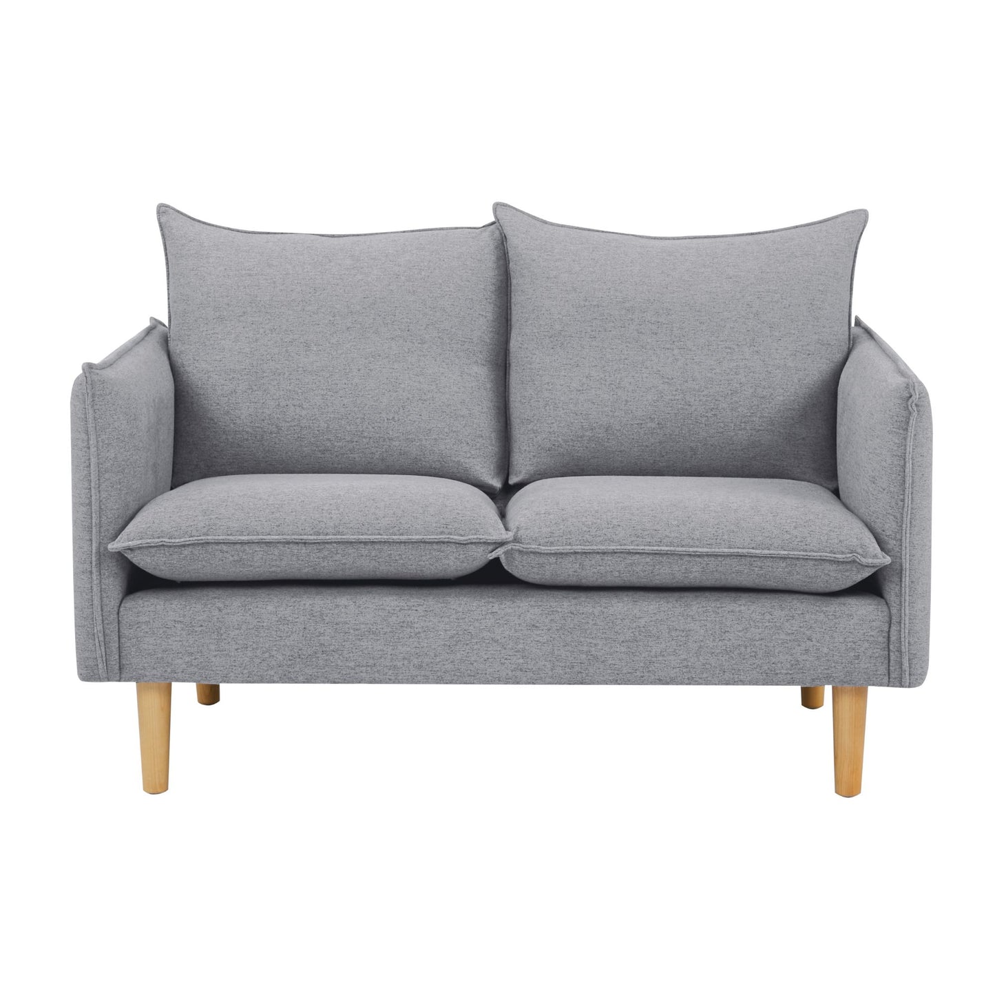 Sinatra 2 + 3 Seater Fabric Sofa Lounge Couch Grey - Cosy Abode