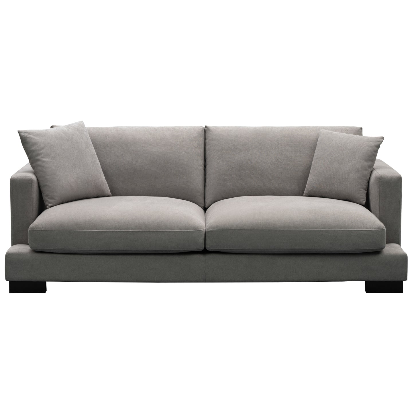 Royalty 3 Seater Sofa Fabric Uplholstered Lounge Couch - Grey - Cosy Abode